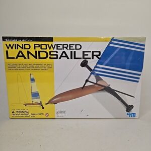 Wind Powered LandSailer Kit 4M Homeschool Science Lab in Action DIY Learning NEW